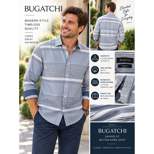 Bugatchi shaped fit - bugatchi,