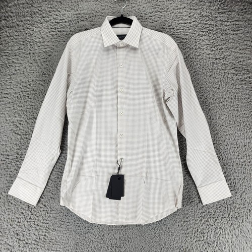 Bugatchi shirt mens white - mens, 15