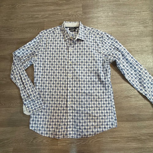 Bugatchi uomo mens blue white - mens,