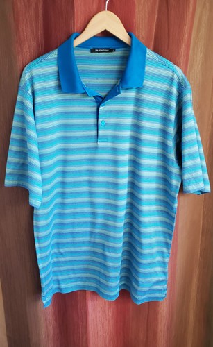 Bugatchi blue striped polo - bugatchi,