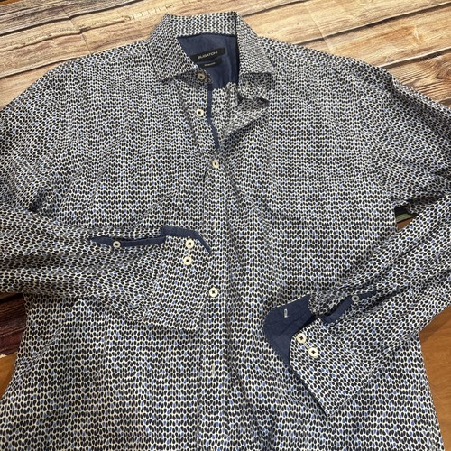 Bugatchi button shirt large - button, up