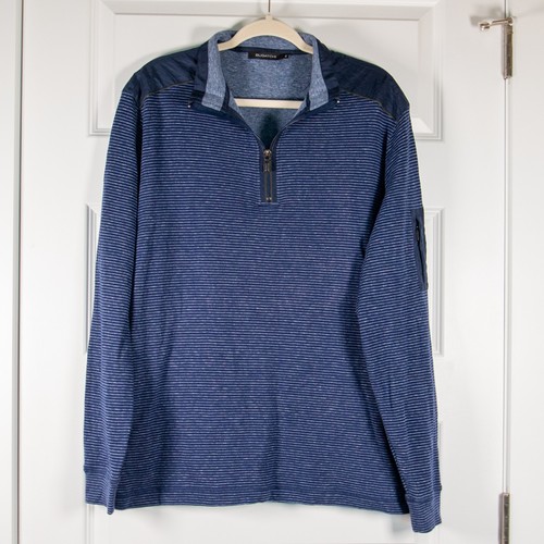 Bugatchi men quarter zip - men's, xl